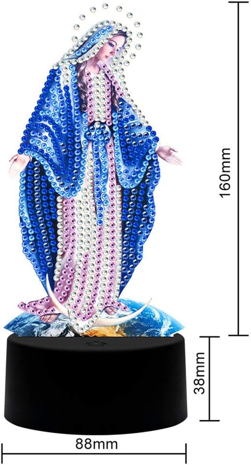 Diamond Painting Night Lamp Lamp Card DIY Decorative Painting Night Lamp Bedroom Lighting Night Lamp DIY Diamond Painting Lamp with LED Lamp Child Night Lamp Bedside Night Lamp Home Decoration Lamp