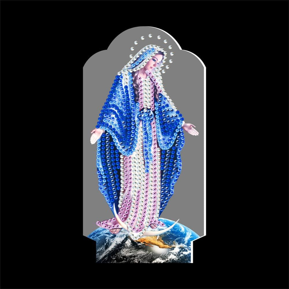 Diamond Painting Night Lamp Lamp Card DIY Decorative Painting Night Lamp Bedroom Lighting Night Lamp DIY Diamond Painting Lamp with LED Lamp Child Night Lamp Bedside Night Lamp Home Decoration Lamp